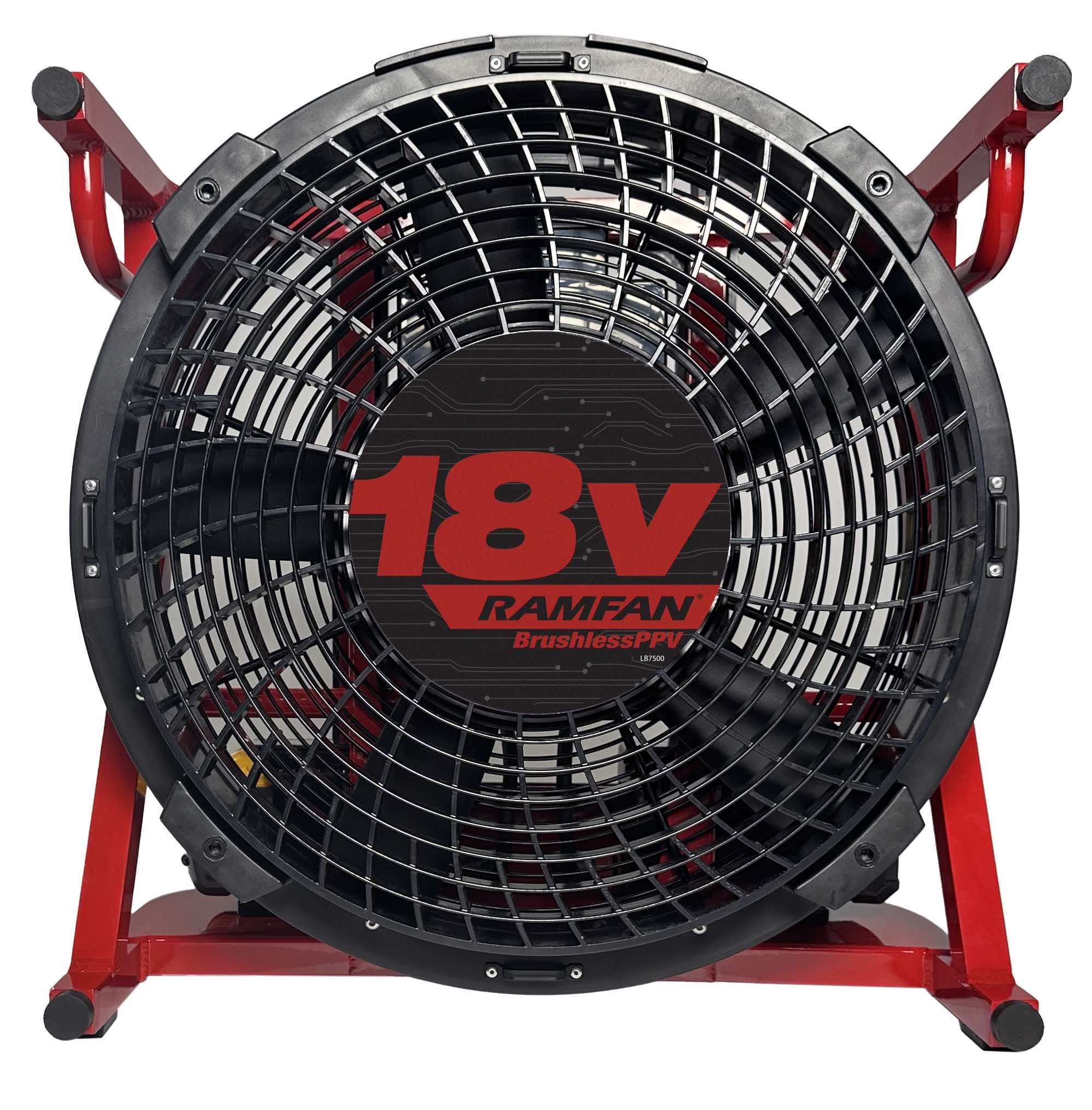 RAMFAN EX50Li 18V BrushlessPPV Fan, Milwaukee M18 Compatible, with Light Kit (No Battery) - Image 1