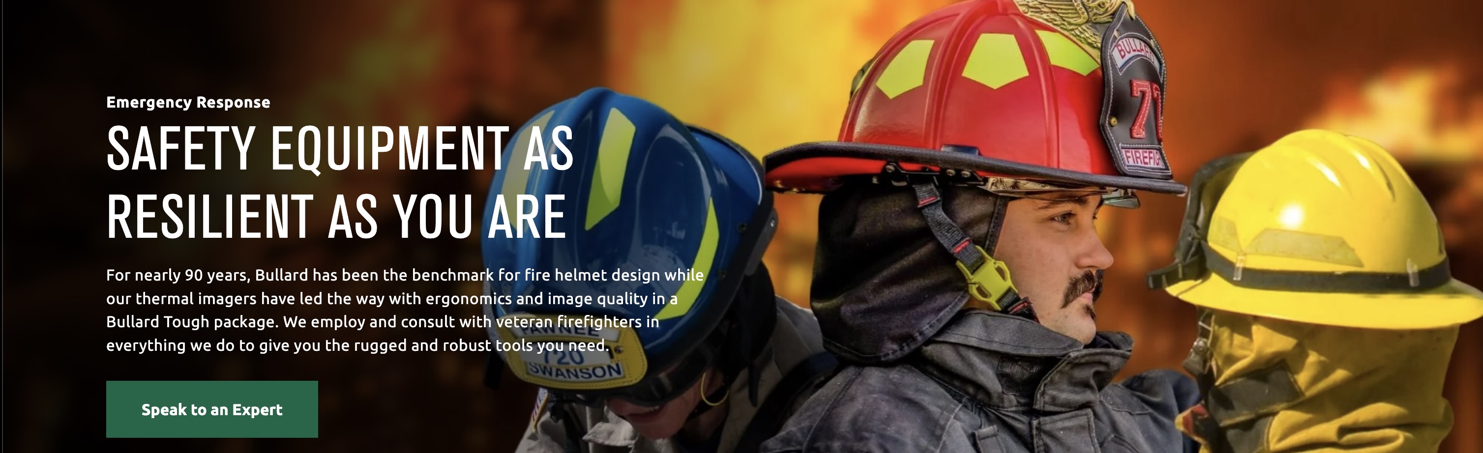 Bullard fire helmets
