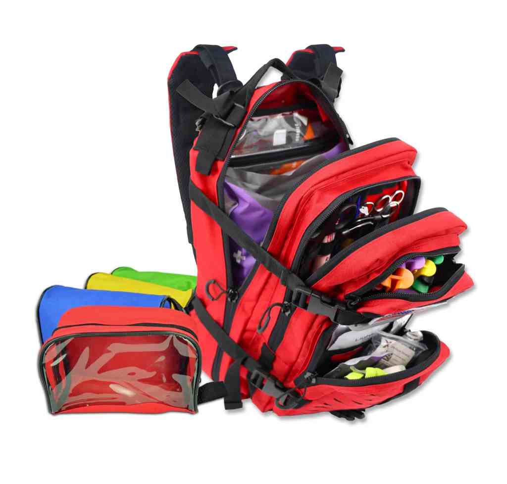 Lightning X Tactical Assault Backpack + Pouches w/ Trauma & Bleeding Fill Kit (PB89-SKM-MBP4)