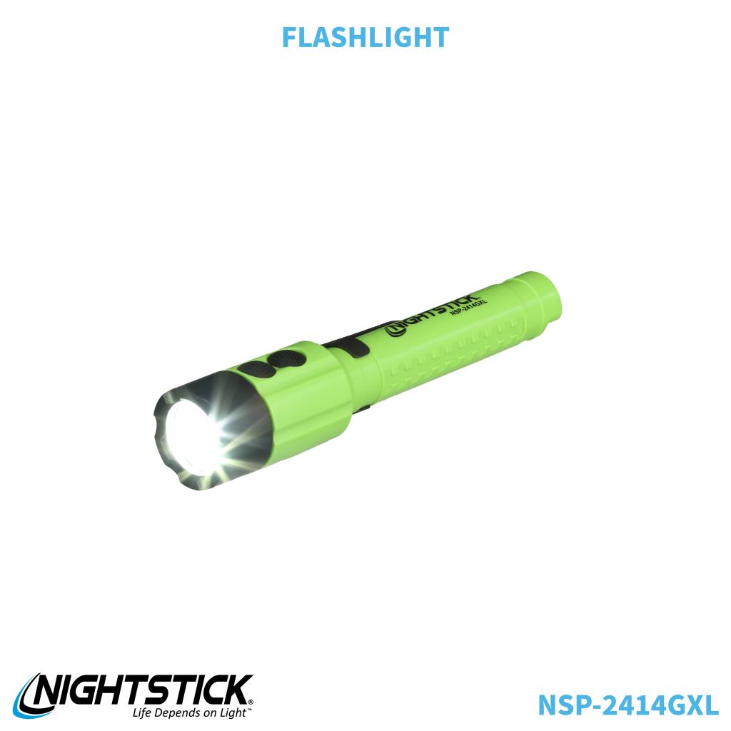Nightstick NSP-2414GXL flashlight with green laser, 2 AA