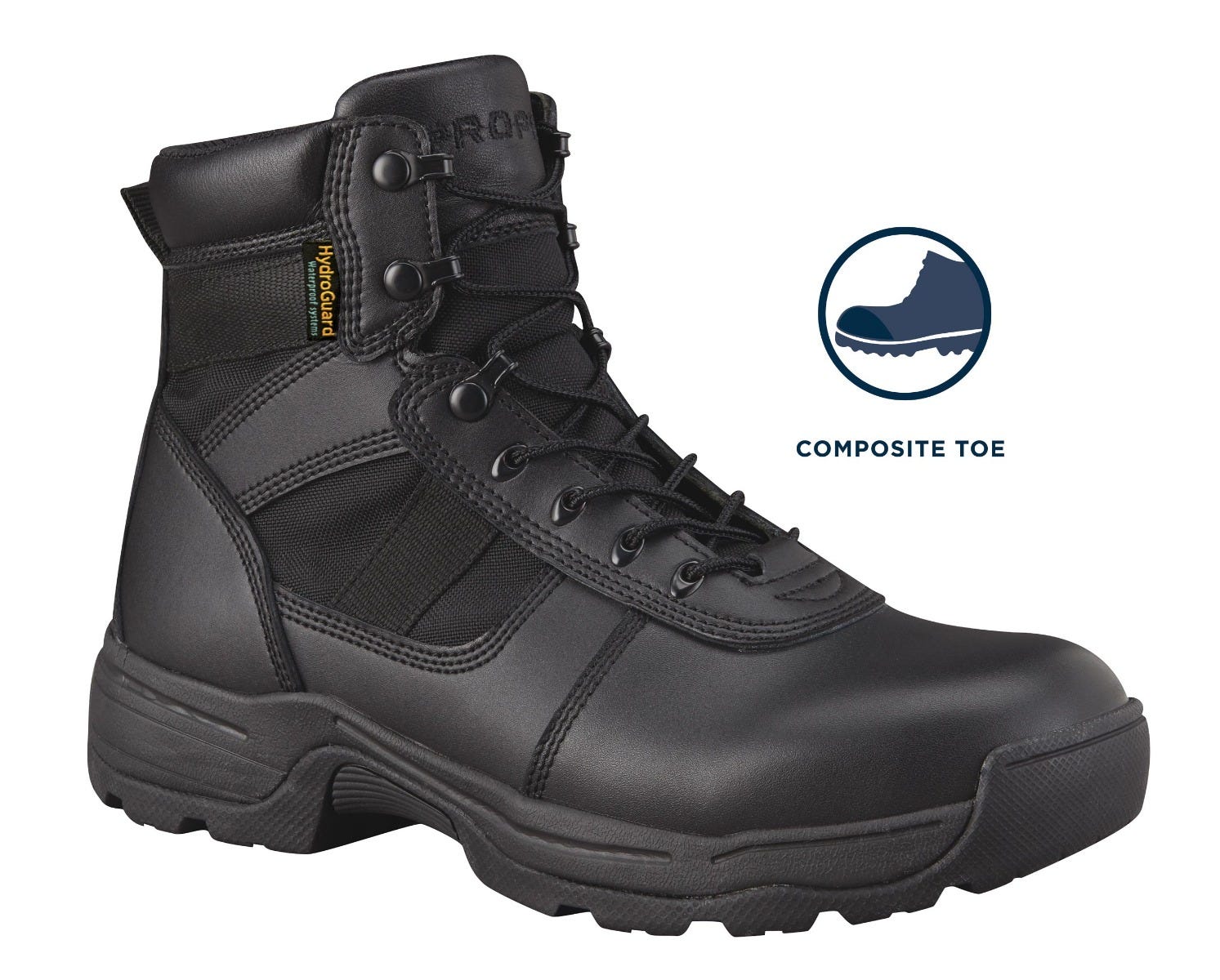 Propper Series 100 6" Waterproof Side Zip Comp Toe Boot, Black - Image 1