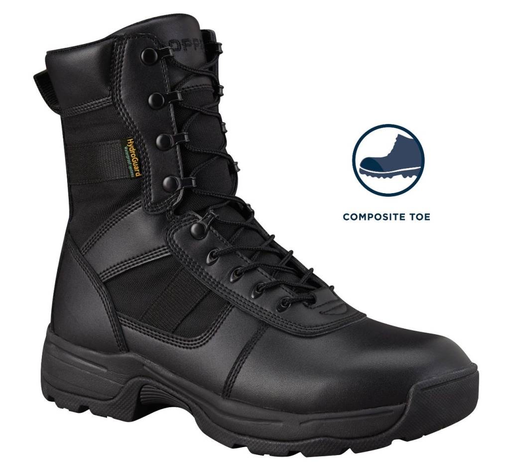 Propper Series 100 8" Waterproof Side Zip Comp Toe Boot, Black